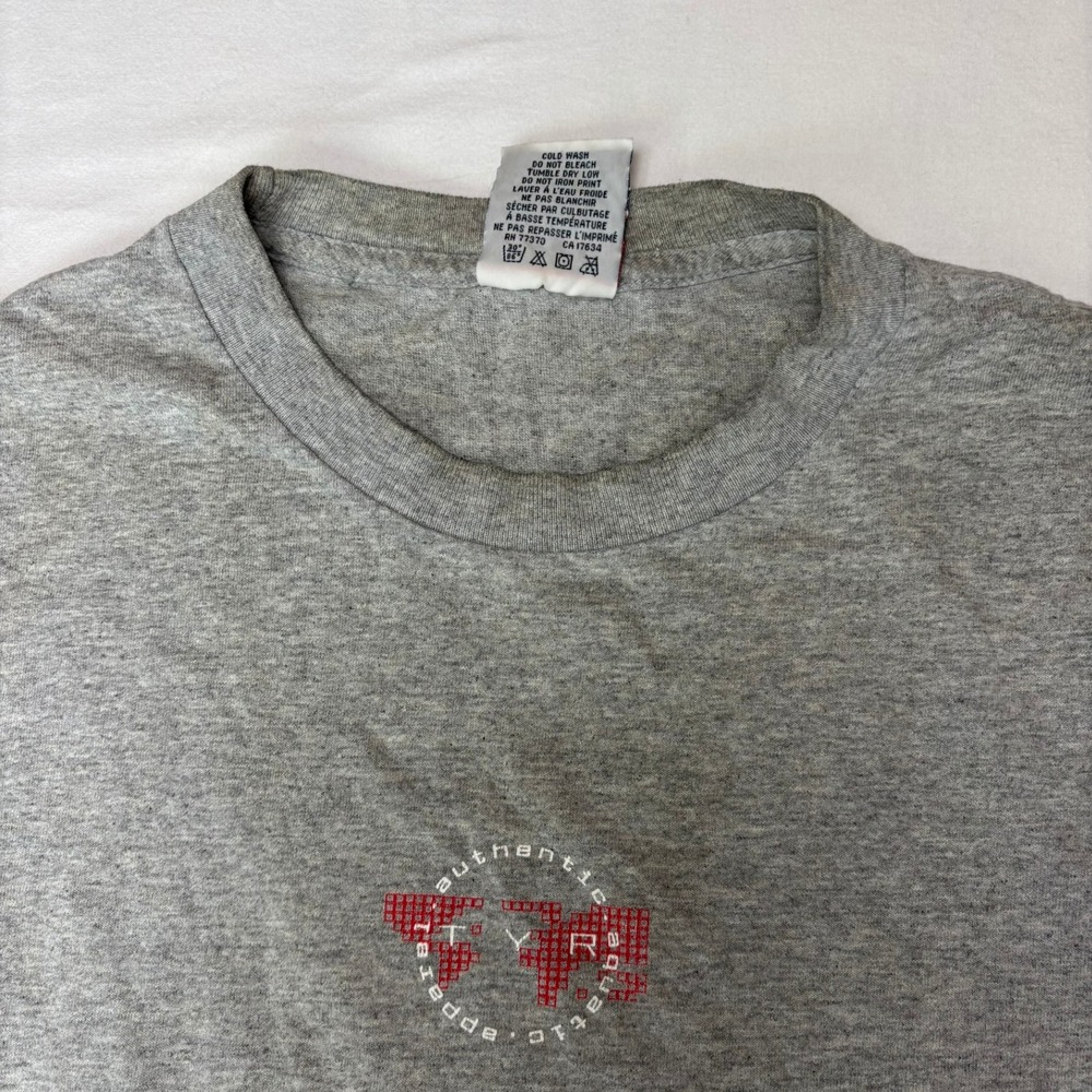 Vintage TYR T Shirt Mens XL Gray Authentic Aquatic Apparel Tee Short Sleeve USA